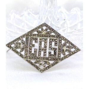 Vintage Art Deco Marcasite Brooch